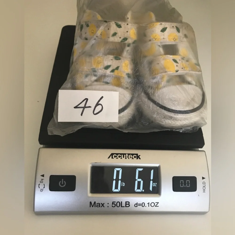 Converse Kids Lemon Print Sneakers Velcro Straps Size: US Toddler 5C EUR 21